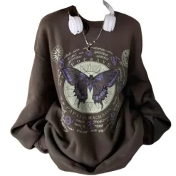 Sweatshirts*Boogzel Clothing Witchy Butterfly Sweatshirt Grey
