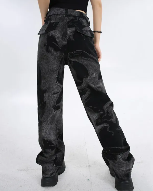 Jeans*Boogzel Clothing Wonder Haze Straight Leg Jeans Black