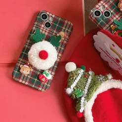 Iphone Cases*Boogzel Clothing Xmas Plaid iPhone Case Red/green