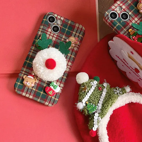 Iphone Cases*Boogzel Clothing Xmas Plaid iPhone Case Red/green