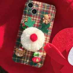 Iphone Cases*Boogzel Clothing Xmas Plaid iPhone Case Red/green