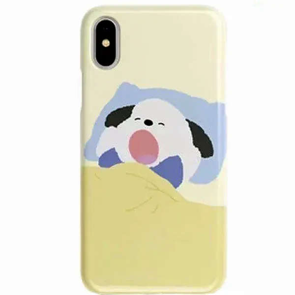 Iphone Cases*Boogzel Clothing Yawning Dog iPhone Case Yellow