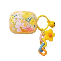 Iphone Cases*Boogzel Clothing Blooming Flowers AirPods Case Yellow