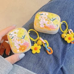 Iphone Cases*Boogzel Clothing Blooming Flowers AirPods Case Yellow