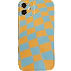 Iphone Cases*Boogzel Clothing Yellow Blue Checker iPhone Case Yellow/blue