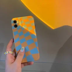 Iphone Cases*Boogzel Clothing Yellow Blue Checker iPhone Case Yellow/blue