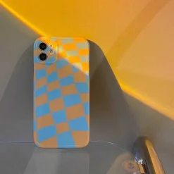 Iphone Cases*Boogzel Clothing Yellow Blue Checker iPhone Case Yellow/blue