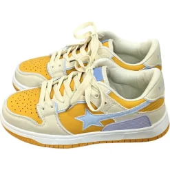 Mad|Aesthetic Sneakers*Boogzel Clothing Star Aesthetic Sneakers Yellow