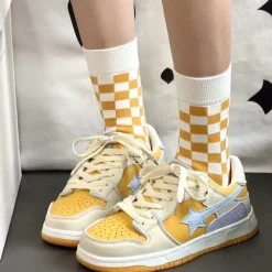 Mad|Aesthetic Sneakers*Boogzel Clothing Star Aesthetic Sneakers Yellow