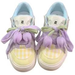 Mad|Aesthetic Sneakers*Boogzel Clothing Tulip Aesthetic Sneakers Yellow