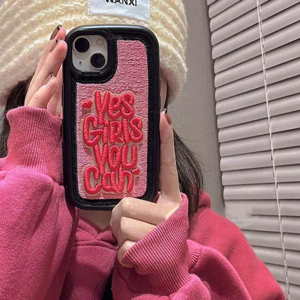 Iphone Cases*Boogzel Clothing Yes Girls iPhone Case Pink
