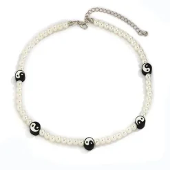 Necklaces & Chokers*Boogzel Clothing Ying Yang Pearl Choker