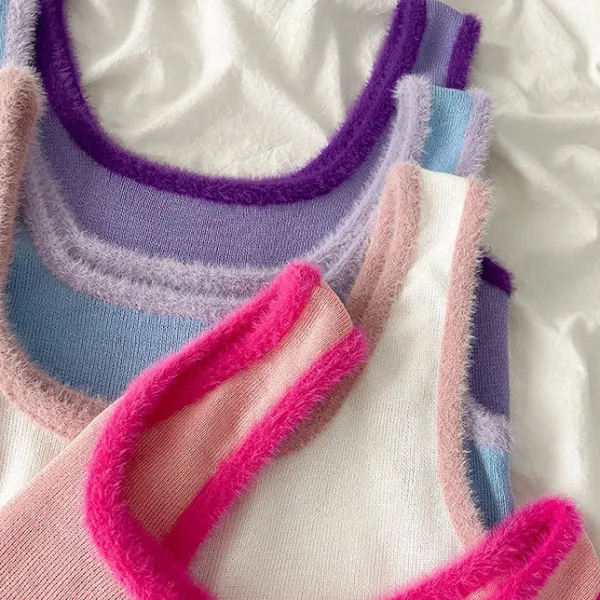 Y2K Tops|Crop Tops*Boogzel Clothing Y2K Aesthetic Baby Fur Top