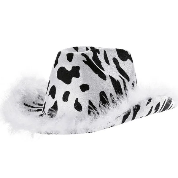 Hats*Boogzel Clothing Y2K Aesthetic Cow Print Hat