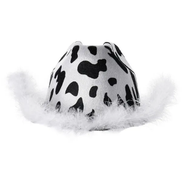 Hats*Boogzel Clothing Y2K Aesthetic Cow Print Hat