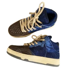 Mad|Aesthetic Sneakers*Boogzel Clothing Y2K Aesthetic Denim Sneakers Blue/brown