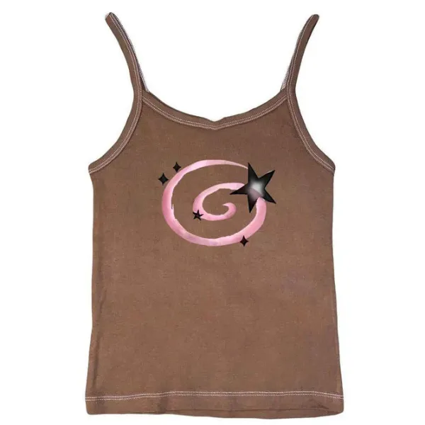 Y2K Tops|Crop Tops*Boogzel Clothing Y2K Aesthetic Star Tank Top