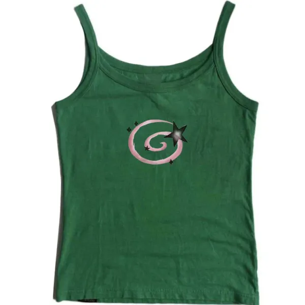 Y2K Tops|Crop Tops*Boogzel Clothing Y2K Aesthetic Star Tank Top