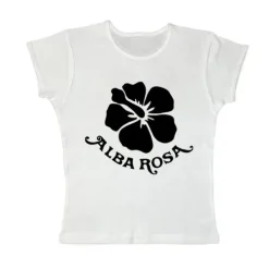 Y2K Tops|Aesthetic T-Shirts & Graphic Tees*Boogzel Clothing Y2K Alba Rosa Baby Tee