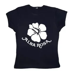 Y2K Tops|Aesthetic T-Shirts & Graphic Tees*Boogzel Clothing Y2K Alba Rosa Baby Tee