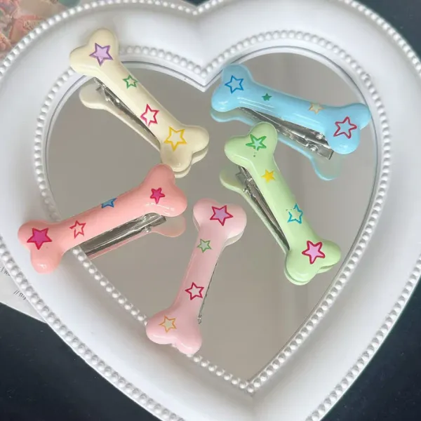 Other|Hair Accessories*Boogzel Clothing Y2K Bone Hair Clip 2pcs Set