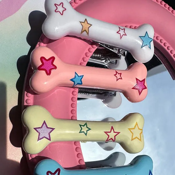 Other|Hair Accessories*Boogzel Clothing Y2K Bone Hair Clip 2pcs Set