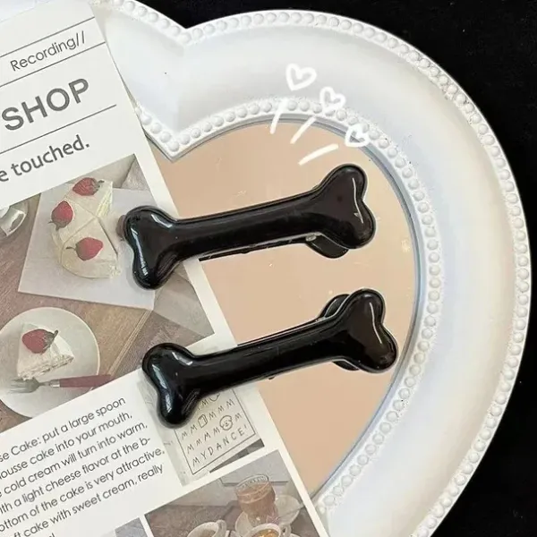 Other|Hair Accessories*Boogzel Clothing Y2K Bone Hair Clip 2pcs Set