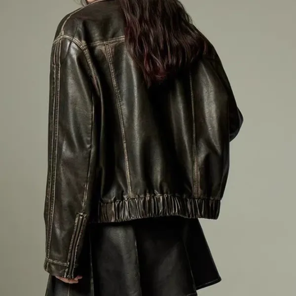 Coats & Jackets*Boogzel Clothing Y2K Bow Motorcycle Jacket