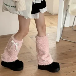 Other|Socks*Boogzel Clothing Y2K Bows Leg Warmers