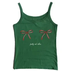 Y2K Tops*Boogzel Clothing Y2K Bows Skinny Tank Top