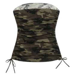 Y2K Tops*Boogzel Clothing Y2K Camouflage Tube Top Green