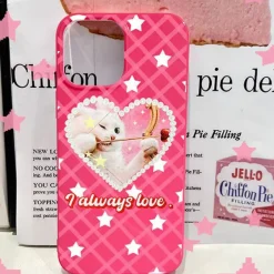 Iphone Cases*Boogzel Clothing Y2K Cat iPhone Case Pink