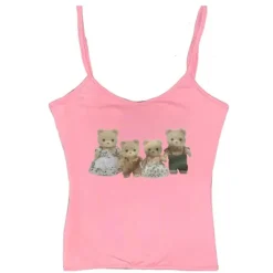 Y2K Tops|Crop Tops*Boogzel Clothing Y2K Cute Bears Tank Top
