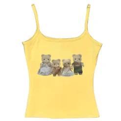 Y2K Tops|Crop Tops*Boogzel Clothing Y2K Cute Bears Tank Top