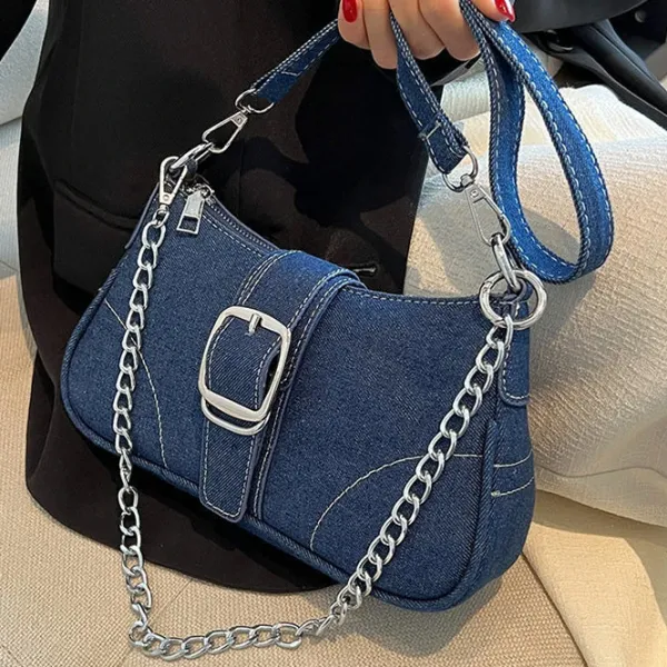 Bags & Purses*Boogzel Clothing Y2K Denim Baguette Bag