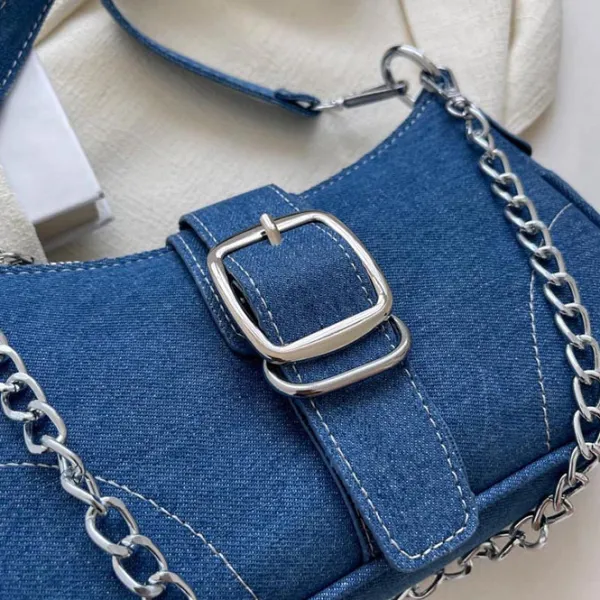 Bags & Purses*Boogzel Clothing Y2K Denim Baguette Bag