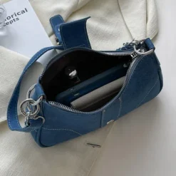 Bags & Purses*Boogzel Clothing Y2K Denim Baguette Bag