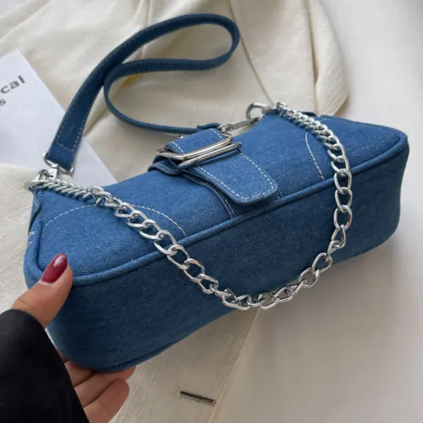 Bags & Purses*Boogzel Clothing Y2K Denim Baguette Bag