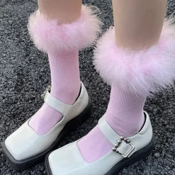 Socks*Boogzel Clothing Y2K Fluffy Socks