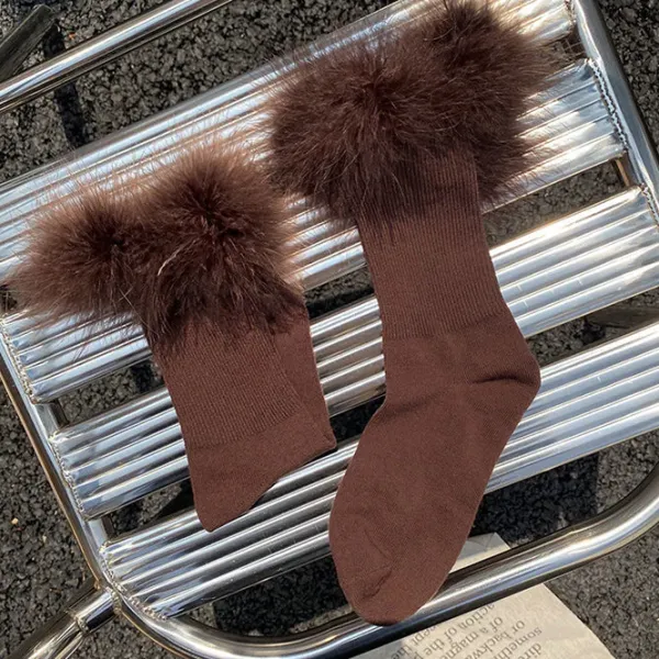 Socks*Boogzel Clothing Y2K Fluffy Socks