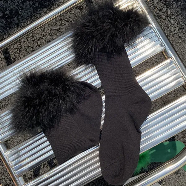 Socks*Boogzel Clothing Y2K Fluffy Socks