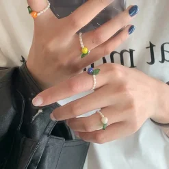 Rings*Boogzel Clothing Y2K Fruit Pearl Ring