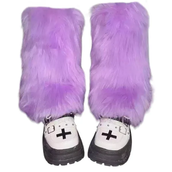 Other*Boogzel Clothing Y2K Fuzzy Leg Warmers