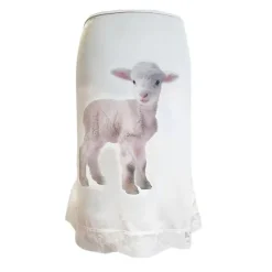 Skirts*Boogzel Clothing Y2K Lamb Print Midi Skirt White