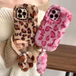 Iphone Cases*Boogzel Clothing Y2K Leopard Fluffy iPhone Case
