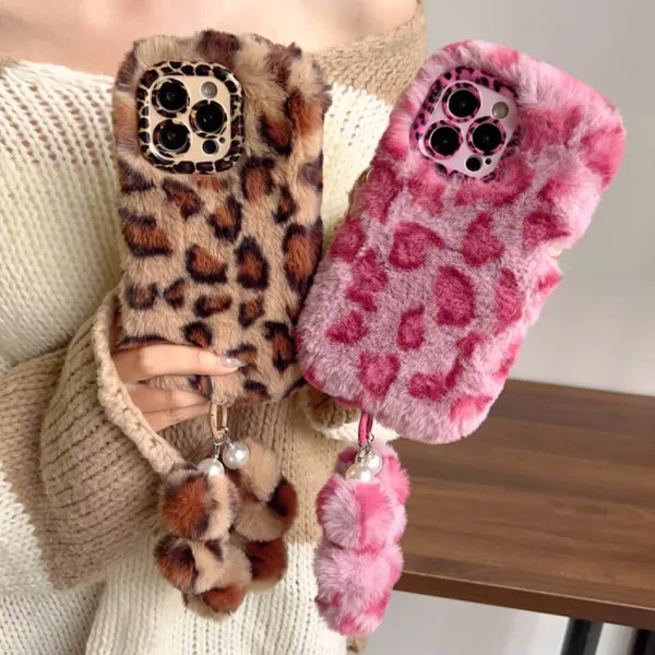 Iphone Cases*Boogzel Clothing Y2K Leopard Fluffy iPhone Case