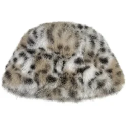 Hats*Boogzel Clothing Y2K Leopard Fuzzy Bucket Hat Beige