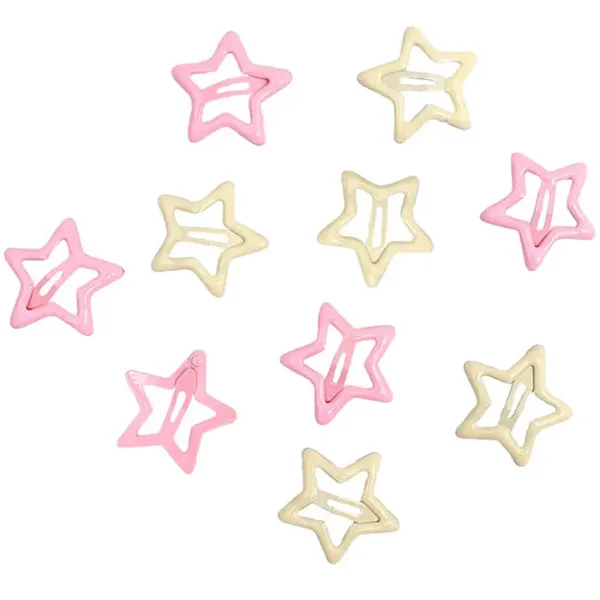 Hair Accessories*Boogzel Clothing Y2K Pastel Star Hair Clips Set