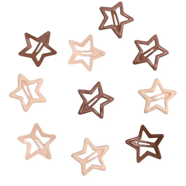 Hair Accessories*Boogzel Clothing Y2K Pastel Star Hair Clips Set