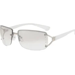 Sunglasses*Boogzel Clothing Y2K Rectangle Rimless Glasses